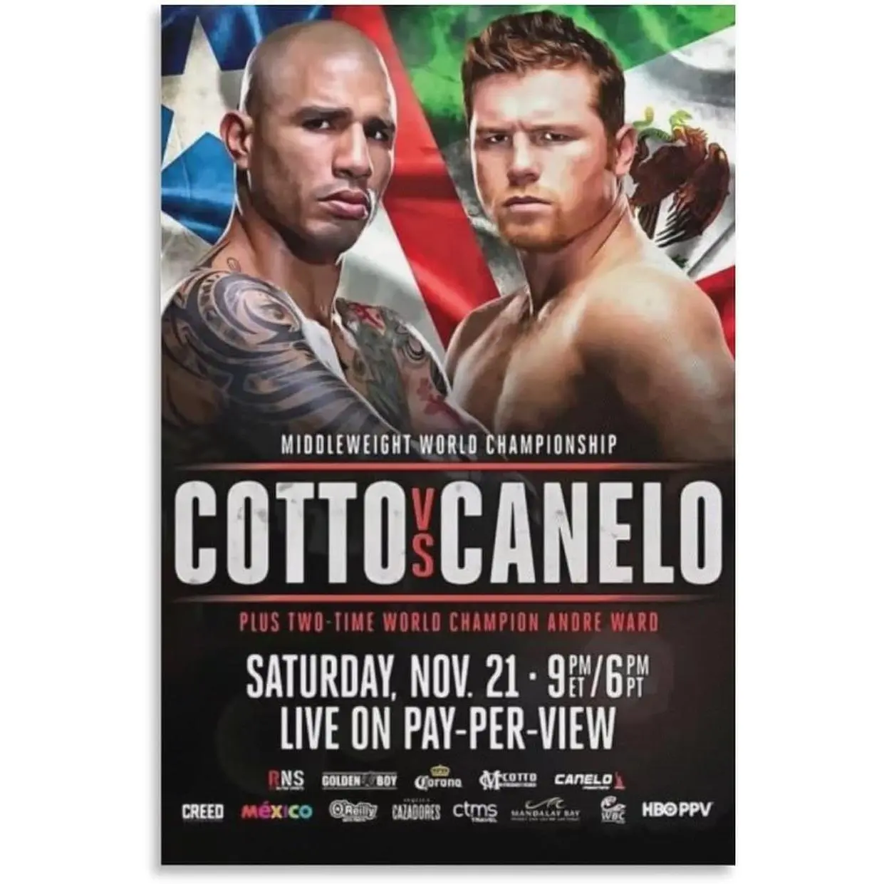Canelo Alvarez Boxing Poster (8) Wall Art Poster Gifts Bedroom Prints Home Decor Hanging Picture Canvas Painting Posters