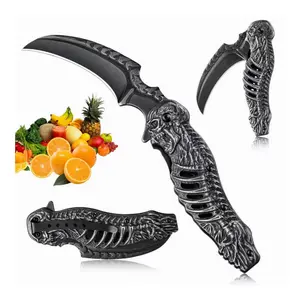 PURPLE DRAGON Knife, Folding Knife with Textured Non-Slip Handle, Ideal Gift for Men