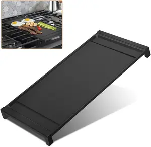 UPGRADED WB31X24738 Griddle Replacement for GE Appliance Gas Range Center Griddle,9 ×19.5 inch Griddle Compatible with GE Stove Parts, Aluminum with Food Grade Nonstick Griddle Cooktop Plate Flat