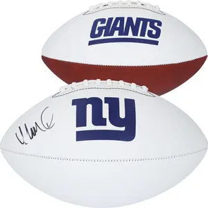 Abdul Carter New York Giants Autographed Franklin White Panel Football - Fanatics Authentic Certified