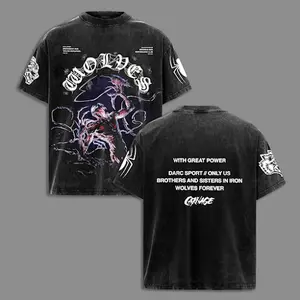 DARC SPORT X "PREMIUM" Oversized Cotton Casual Short-Sleeved Men's Trendy Brand New Long Printed Top for Men and Women Tshirt Graphic Retro for you