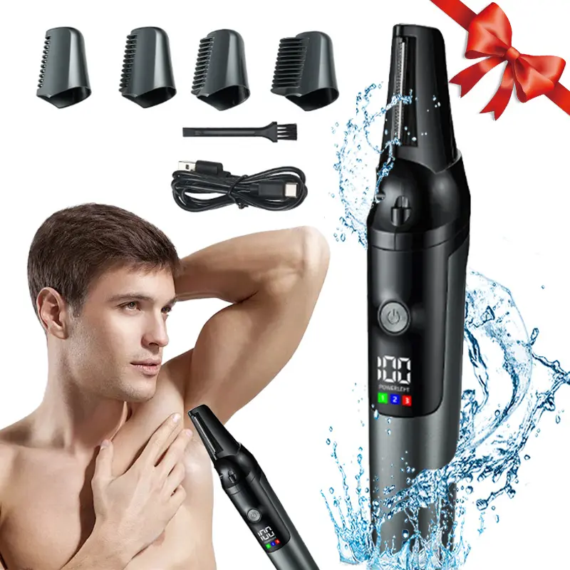 Men's Wireless Electric Shaver with 4 Replaceable Heads, Multi ...