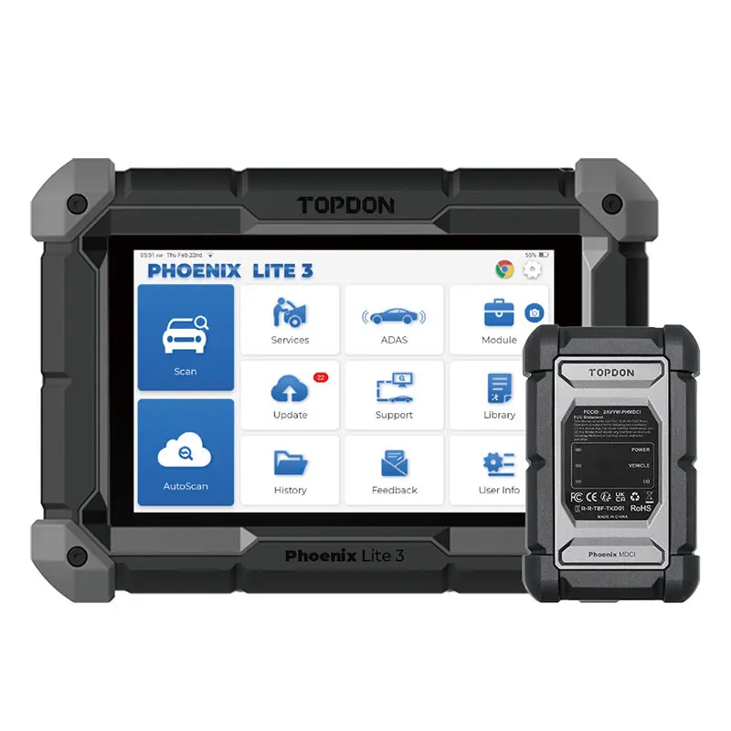 2026 TOPDON Phoenix LITE 3 Car Diagnostic Scan Tool OBD2 Scanner Online Coding Automotive Vehicle