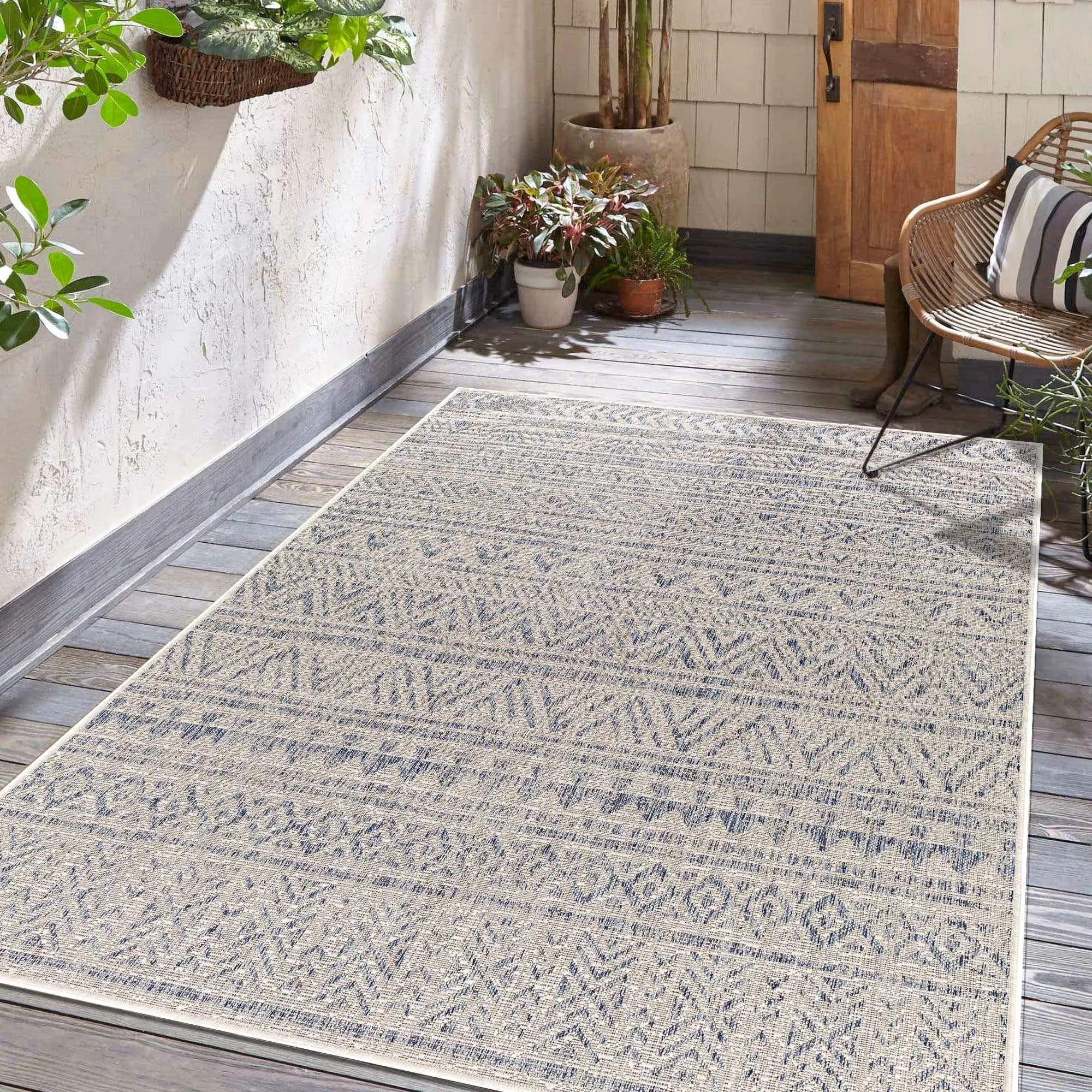 Novato Gray All-Over Pattern Performance Rug - Home Decor, Indoor Area, Patio Use, Home Decor Rugs, Indoor Area Rugs