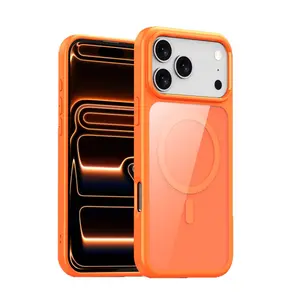 Magnetic Phone Case Compatible with Apple 17Pro Minimalist 17ProMax Shockproof Air Protective Case