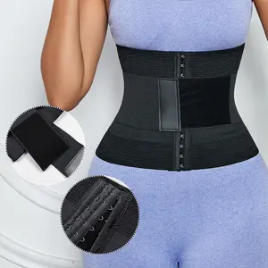 Women Waist Trainer Corset Adjustable Hook and Eye Girdle Velcro High Stretch Waist Cincher Tummy Control Shapewear for Women