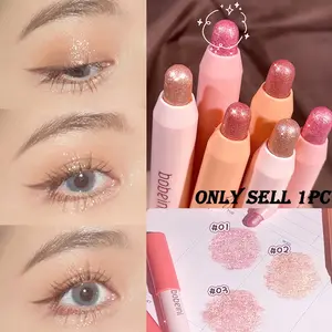 Long-Lasting Eyeshadow Stick, Metallic Glitter Highlighter, Natural Translucent Finish, Eye Makeup Enhancer, Atmosphere-Creating