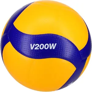 Mikasa V200W Volleyball - Sturdy 18-Panel Construction, Balanced Aerodynamic Design, FIVB Approved, World-Class Performance, Ideal for Intense Play