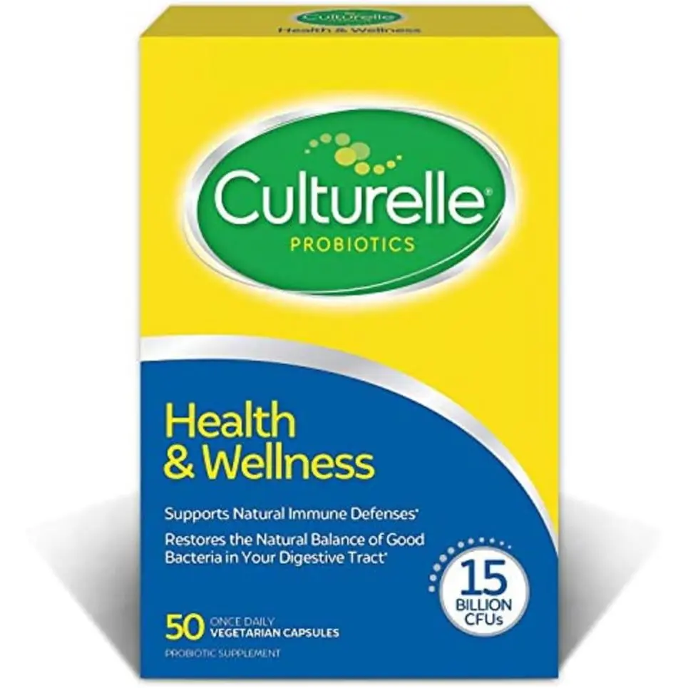 Daily Probiotic Supplement for Men and Women Supports Gut Digestive and Immune Health Gas and Bloating Relief 15 Billion CFU Non GMO 50 Count