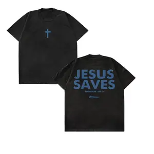 Romans 10:9 Jesus Saves Shirt, Unisex Christian T-Shirt, Jesus Loves You Tee, Bible Verse Shirt, Heavy Cotton Crewneck Short Sleeve