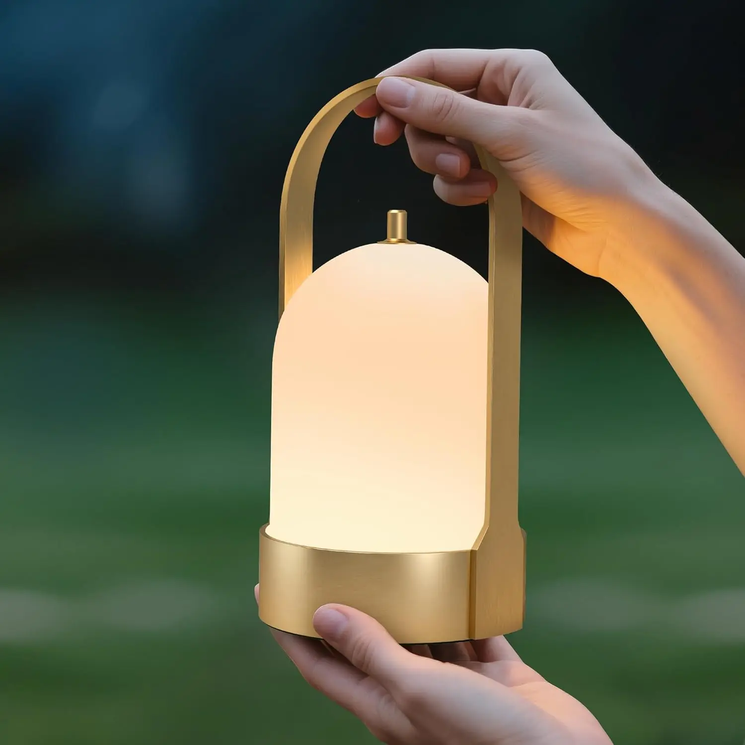 Tubicen Rechargeable Table Lamp,Waterproof Outdoor Portable Lamp, 4000mAh Battery Operated Camping Lamp,4-Level Touch Dimmable,Cordless Outdoor Table Lamp for Bedroom Bathroom Patio Balcony,Shower Lamp,lights for outdoor,atmosphere light,night light,lamp