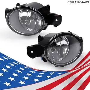 CROSSDESIGN Pair Fog Light Fit For NISSAN Altima Sentra Maxima Rogue Infiniti QX60-Clear NEW