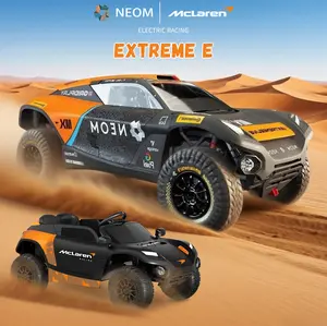 YUNTOPKIDS(McLaren) 24V Licensed McLaren Extreme E Ride On Car, Kids Electric Car with Parent Remote Control, Bluetooth & All Terrain Tires for Ages 3-8, with Cool LED Lights & Real Engine Sounds (B).