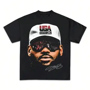 2025 LeBronES JamEes Basketball Star T Shirt Men Women Short Sleeve Cotton American Vintage Brand TShirts Summer Tops Streetwear