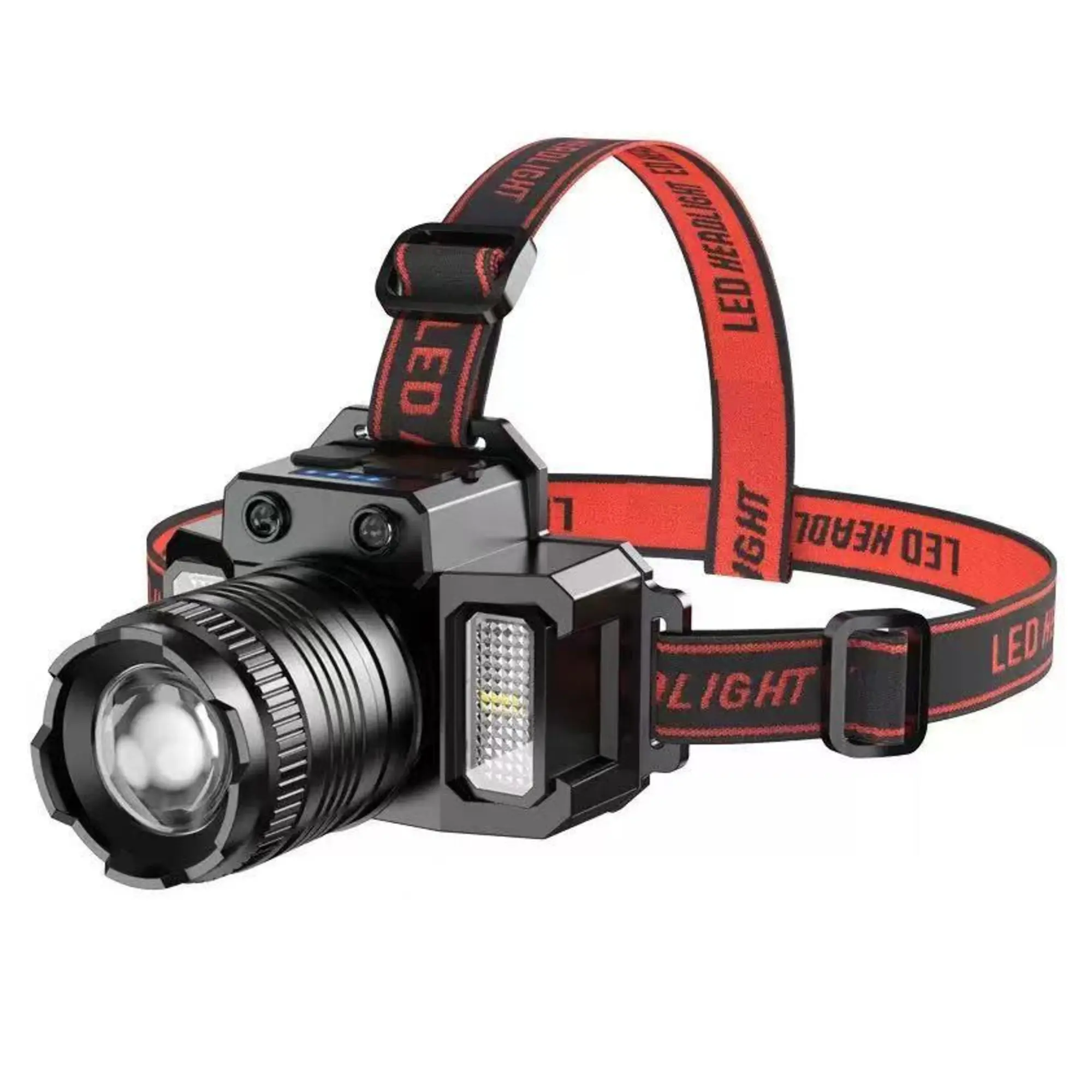 Rechargeable Headlamp，Adjustable Head Lights for Forehead, Long Runtime Waterproof HeadLamps，50000 Lumens Super Bright LED Head Lamp with 5 Modes，Outdoors Camping, Running,portable headlight home emergencyoutdoor camp motion sensor Running