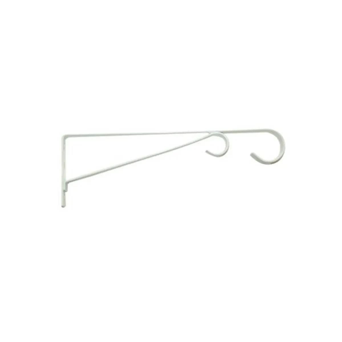 Panacea Products 259349 12 in. Powder-Coated Steel Hanging Plant Bracket, White