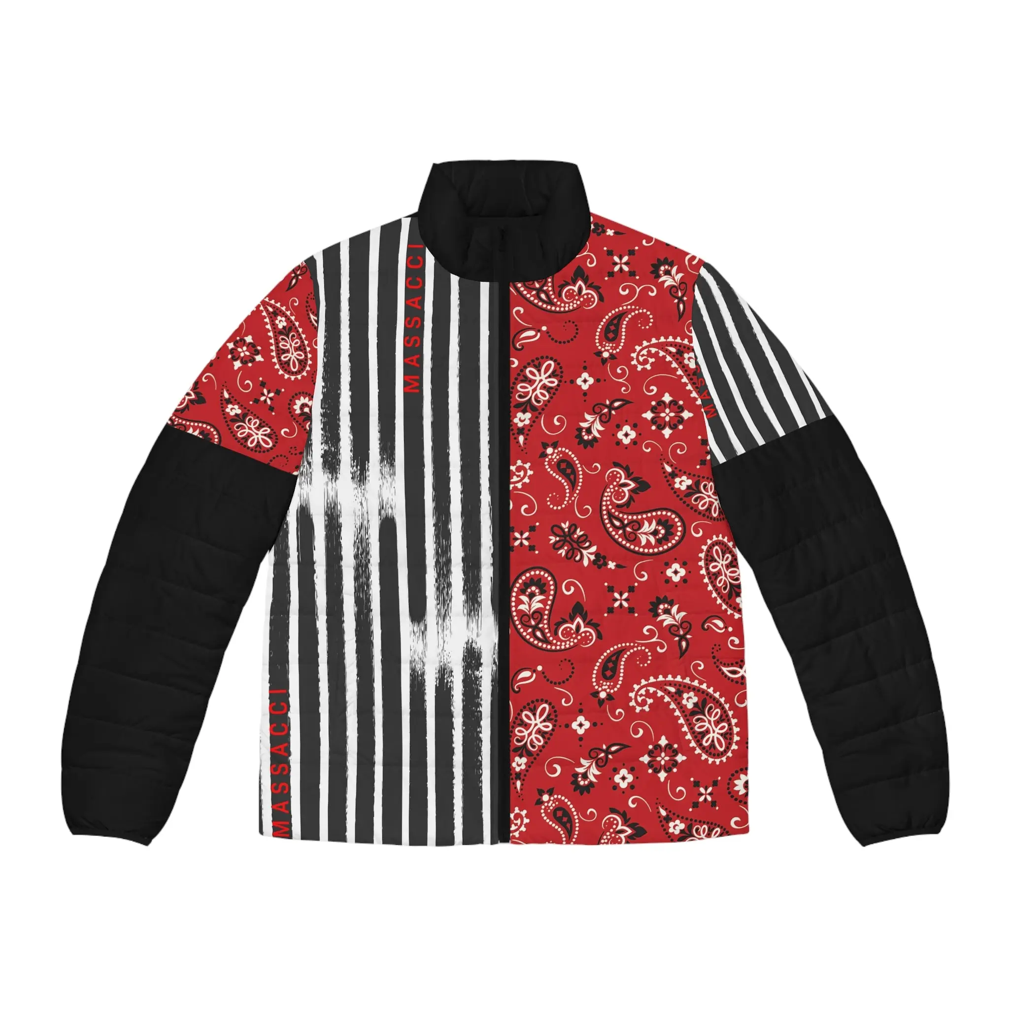 Zebra Bandana Puffer Jacket