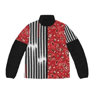 Zebra Bandana Puffer Jacket