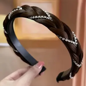 Exquisite And Vibrant Fishbone Braid Headband - Invisible Wig Headband, Perfect for ' Casual Parties, Outdoor Decorations, Photo Props, And Stage Performance Additions - a Fashionable And Versatile Essential