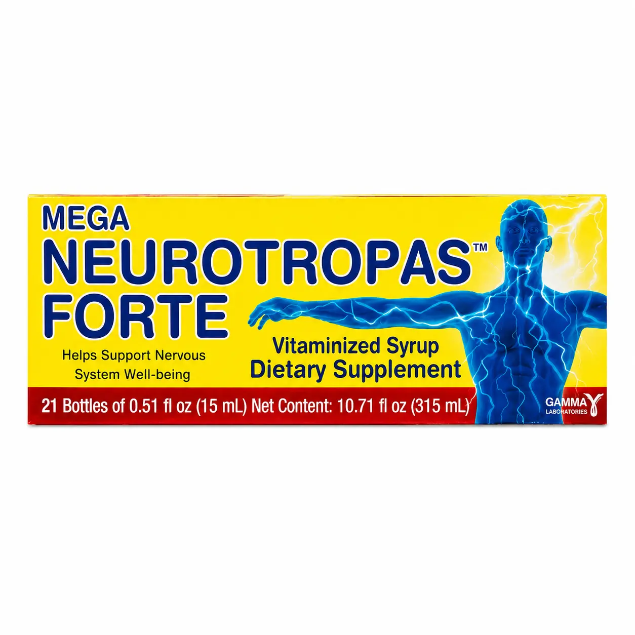 MEGA NEUROTROPAS FORTE | Vitaminized Syrup | Vitamin B Complex | 21 Bottles