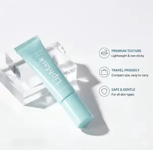 Peptide Infused Hydrating Lip Exfoliating Mask, Cooling Roller Tip Soothing Lip Balm For Soft Smooth Lips, Mess-Free Gentle Exfoliate Daily Lip Moisturizer