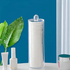 Clear Portable Facial Pad Storage Box - 1pc Organiser for Convenient Storage of Facial Pads - Bottles