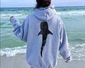Whale Shark Sweatshirt and Hoodie Beachy Hoodie Shark Hoodie Coconut Girl #Jesus Hoodie Christian Crewneck Faith Over Fear Surf Hoodie Beach