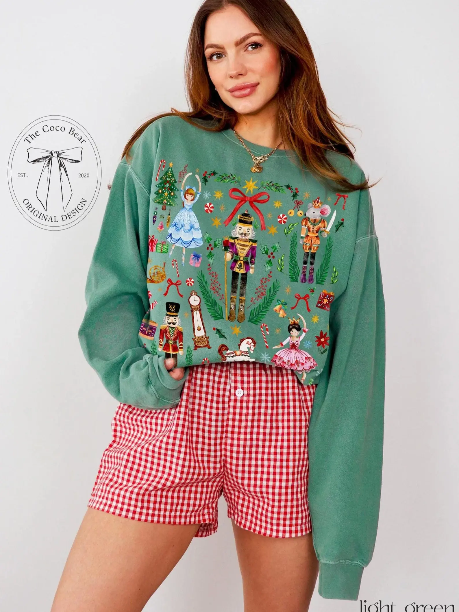 Vintage Christmas Nutcracker Sweatshirt Crewneck Holiday Party Tee Christmas Sweater Nutcracker Ballet Shirt Cottagecore Gift, Fashion Cotton, Full Colors, Full Sizes, For Men, For Women.