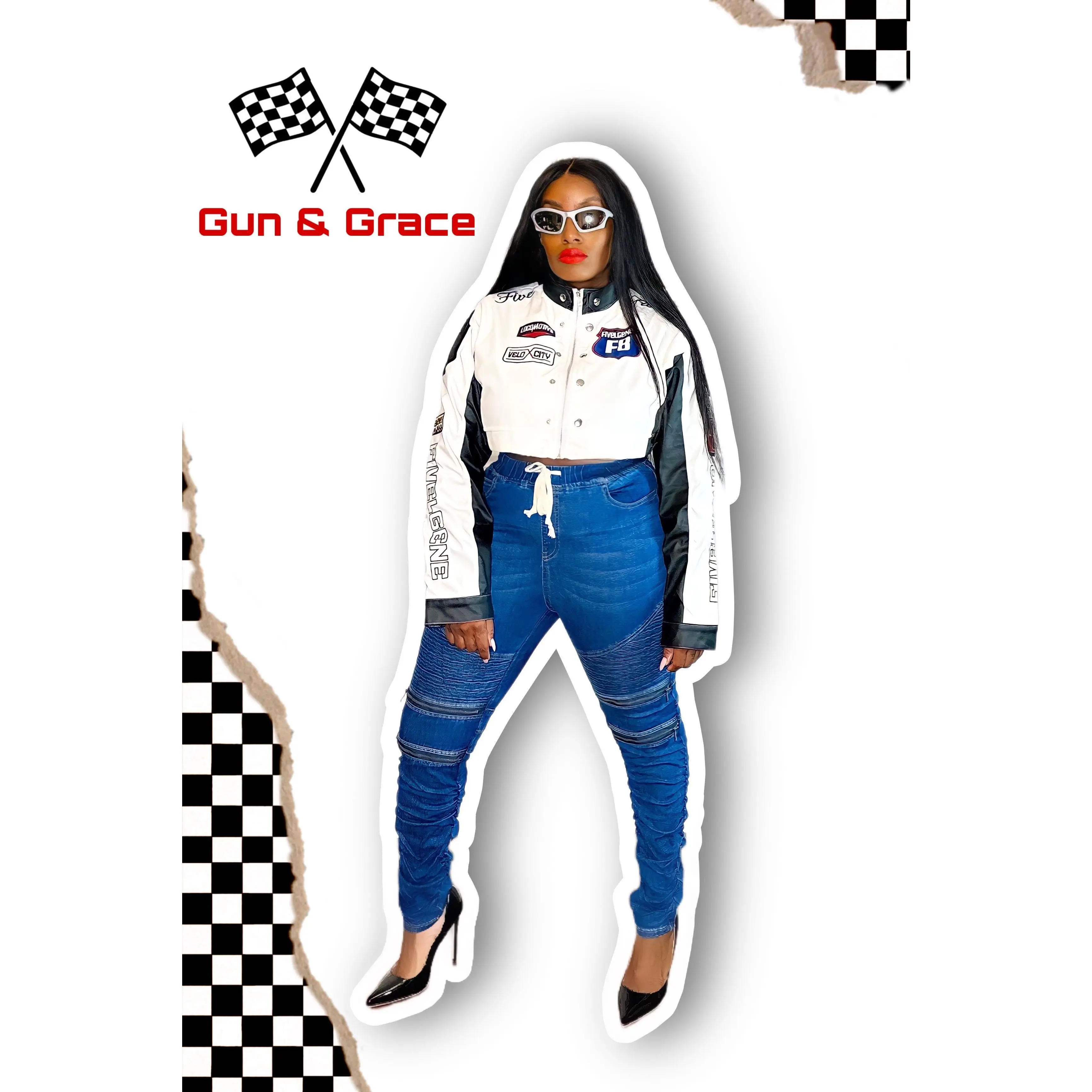 Cropped Racing Jacket