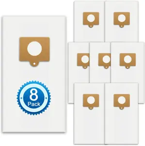 Type C/Q Vacuum Bags for Kenmore 5055, 50557, 50558, 50104 Canister Vacuum, Style C, Q Bags for  Type C-5, C-18, C-19, MC-V295H, MC-V150M, 8 Pack