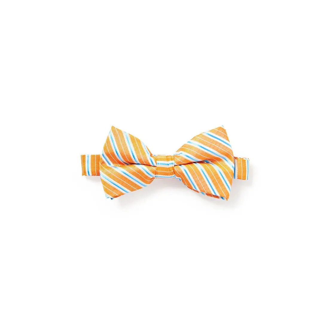 Striped Bowtie - Orange & Blue