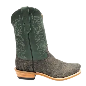 Grey Cape Buffalo Cutter Toe Boots