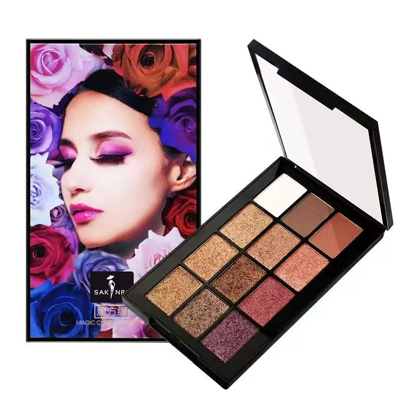 Create endless eye looks with this 12-color eyeshadow palette!