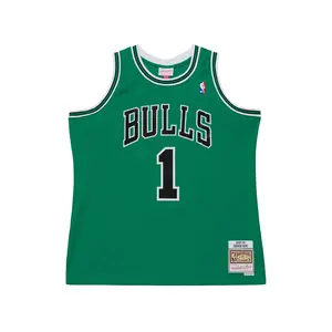 Derrick Rose Green Chicago Bulls 2008/09 Hardwood Classics Swingman Player Jersey - Mitchell & Ness NBA Throwback, 00s Retro Basketball Jersey