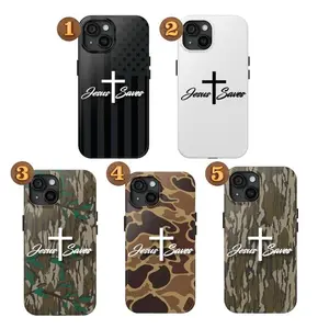 Jesus Saves Camo Phone Case, Old School Bottomland/Duck/Wick Camo Design