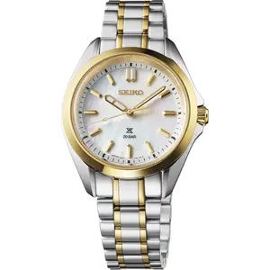 SUR608 Seiko Essentials MOP Dial Two-tone Women's Watch