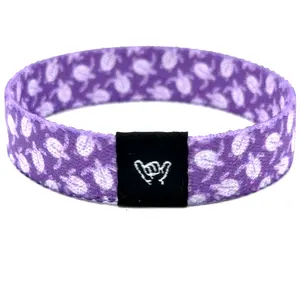 Purple Sea Turtle Wristband Bracelet