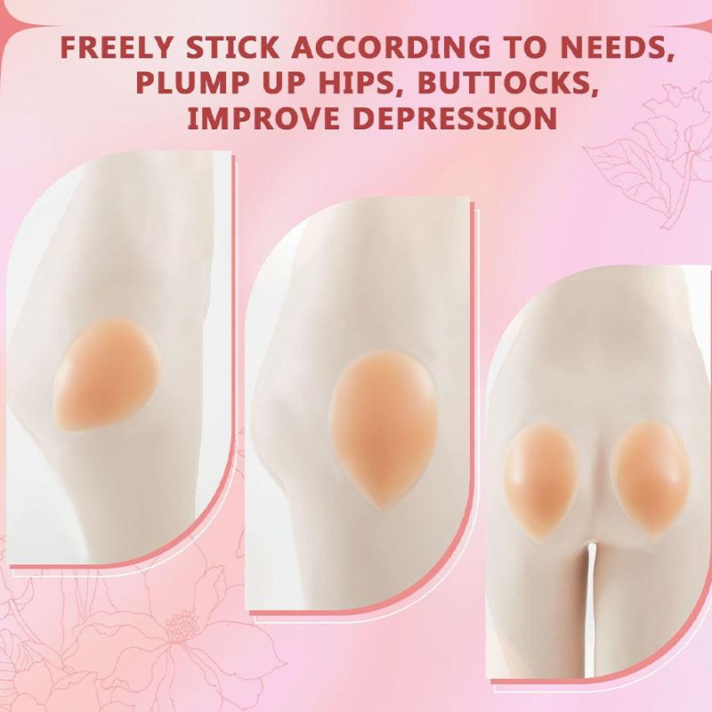 4 PCS Silicone Hip Pads for Women – Reusable Butt Enhancer with Adhesive, Hip Dip Corrector, Non-Slip Shapewear for Instant Hourglass Figure
