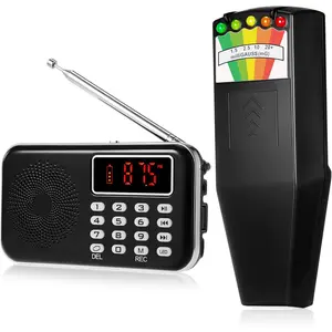 2pcs Ghost Hunting Equipment Kit Include 1 Pcs LED EMF Meter Field Ghost Hunting and 1 Pcs Ghost Radio Ghost Hunting Device for Electromagnetic Paranormal Investigations