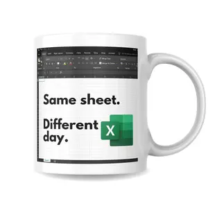 Ex-cel Mug, Spreadsheet Joke Cup, Gift For Coworkers, Accounting, Boss, Friend For Birthday, Christmas