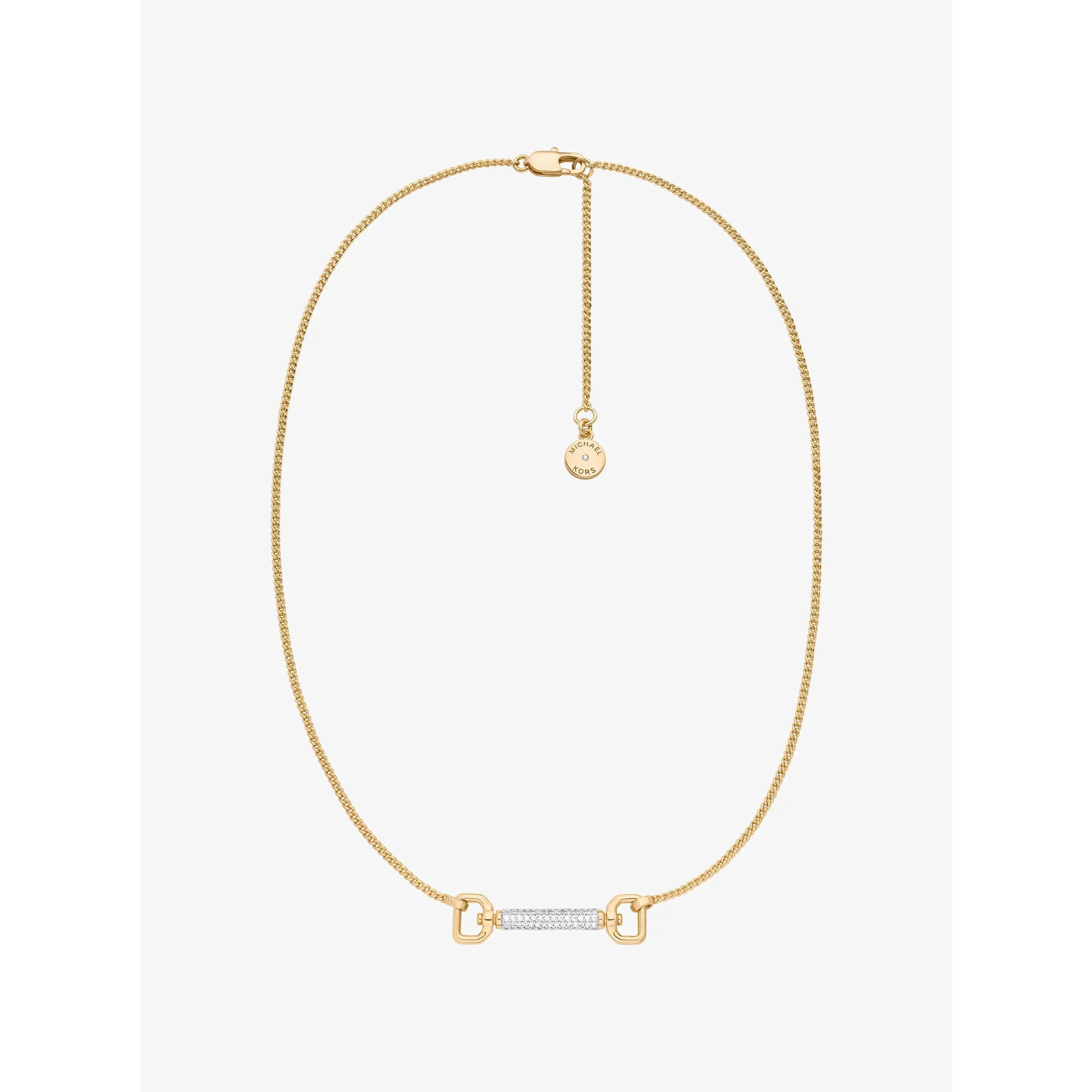 Pavé Horsebit Necklace