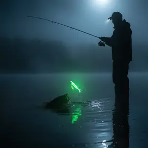 CAST ZERO 3.74" Pre-Rigged Glow Swimbait with Underspin[Bonus UV Activator Included]Fishing lure day and night