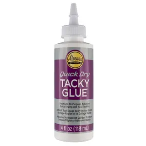 Multi-purpose tacky glue — premium adhesive for crafts, jewelry, and household repairs — quick-drying, 4 oz. 1 bottle