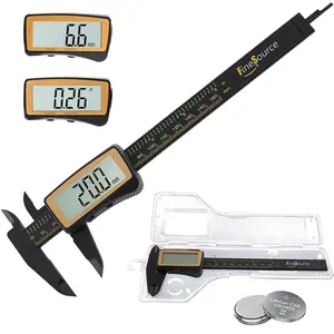 Digital Caliper, Caliper Measuring Tool with Large Screen, Vernier Caliper Inch/Metric Conversion, 0-6 Inch/150mm, Carbon Fiber, Auto-Off, Precision Measuring Tool
