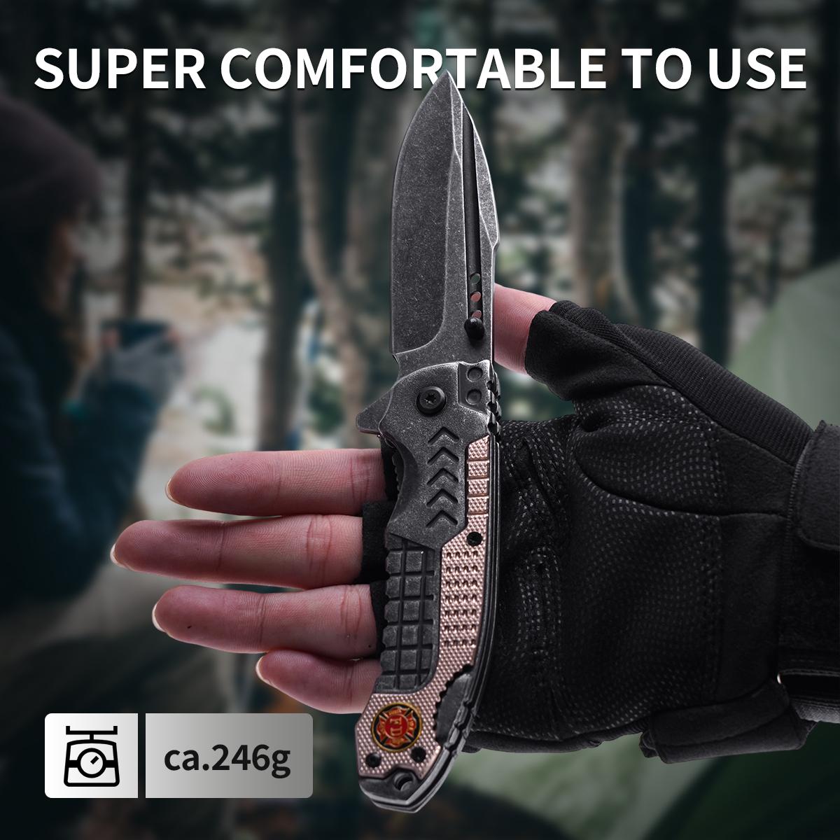 Tactical Picks Fiber Handle Folding Knife,outdoor EDC,Tactical Outdoor Knife,Best Gifts for Men