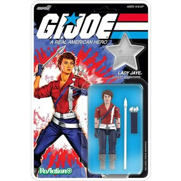 Super7 Limited Edition G.I. Joe ReAction+ Wv8 Lady Jaye (America's 250th Anniversary) 12 Points Artic Covert Ops Single Figurine [COLLECTIBLES]