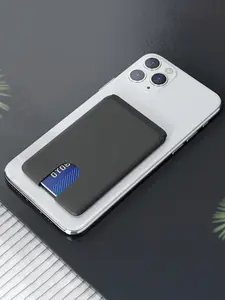 Minimalist 3M Adhesive Silicone Phone Wallet - Credit Card Holder Sticker, Soft & Compatible for Apple Phone, Android & Samsung