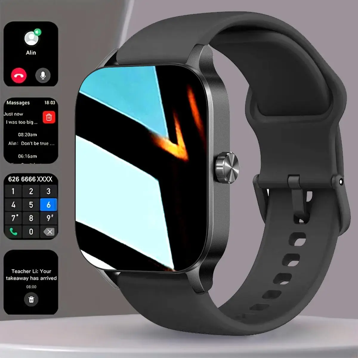 COIUSOR Multifunctional Smart Watch, Full Touch Screen Fashion Digital Watch with 100+ Sports Modes, Waterproof Sports Fitness Watch for Women & Men,