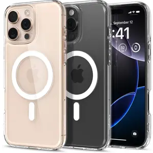 For iPhone 16 Pro Max Case 15 Plus 14 13 12 11[Compatible with Magsafe][Military-Grade Protection] Cover Protective men phone cases  phone ip16 phone case Cellphone Casing Clear Shockproof