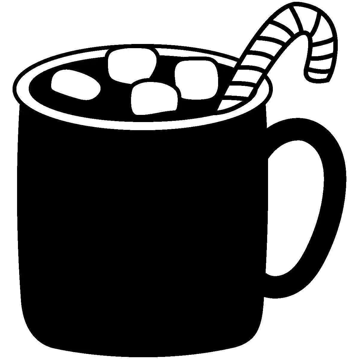 SHAPES ETC. Incentive Stamp - Hot Cocoa, 1/2" x 1/2" x 3" Size, 7/16" Image, Ideal for Grading Papers for Children